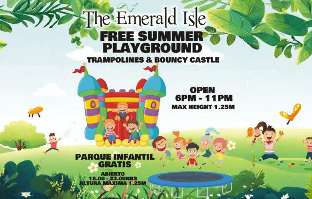 Enjoy our Free Playground at The Emerald Isle