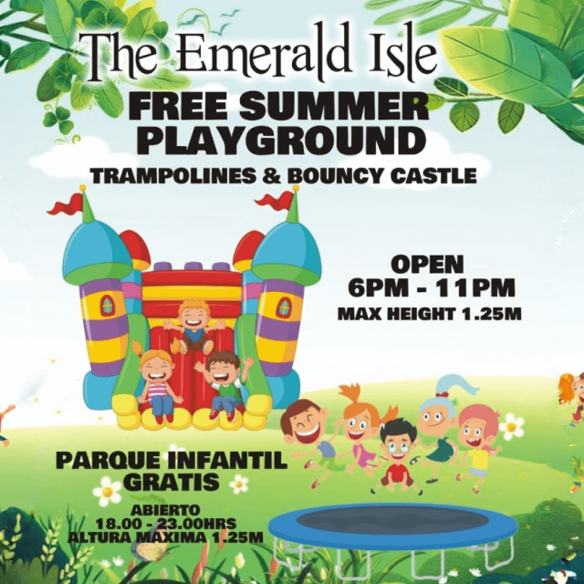 Enjoy our Free Playground at The Emerald Isle